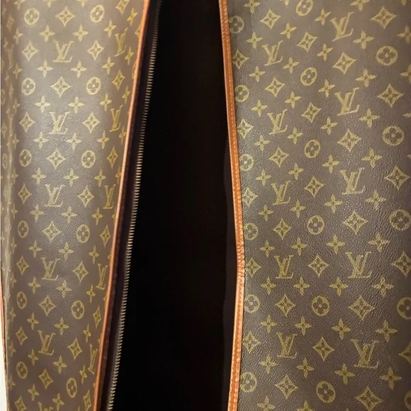 Rare Vintage Louis Vuitton Brown Monogram Travel Bag - Picture 2 of 3